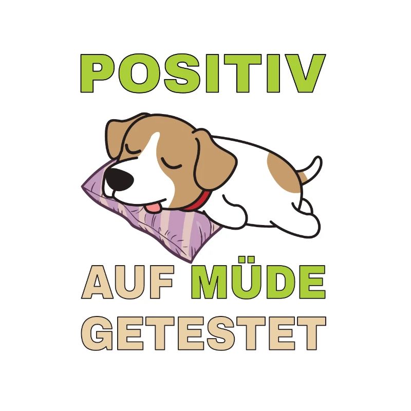 Positiv auf Müde getestet Jack Russel