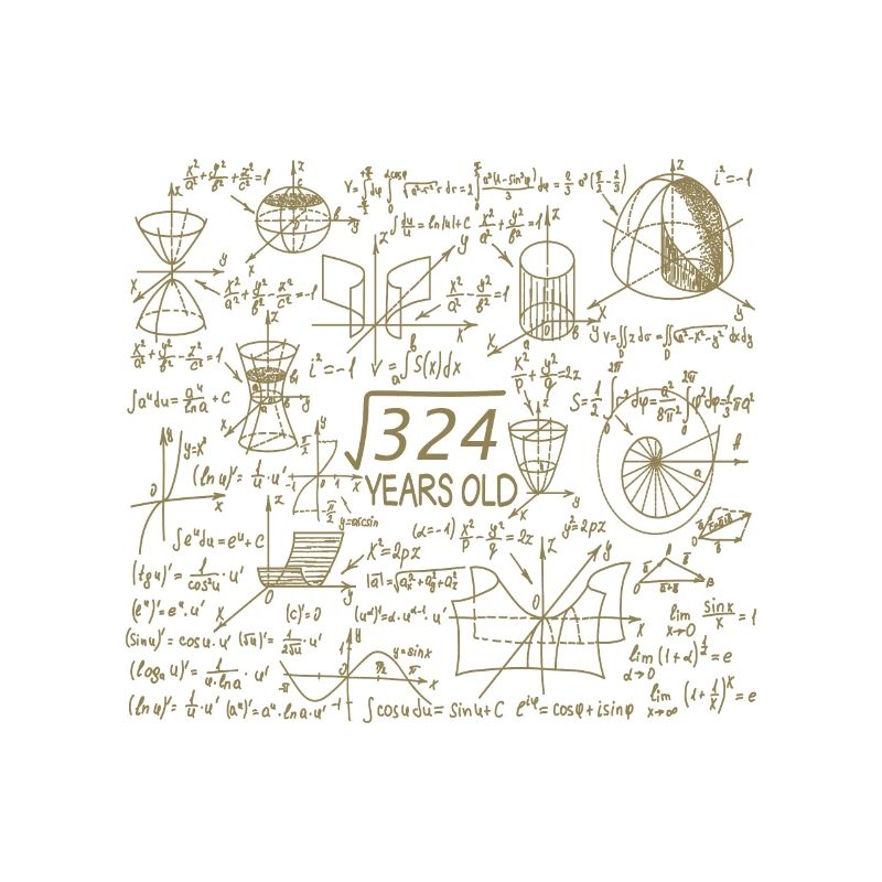 18th Birthday Math Math Student Mathefan