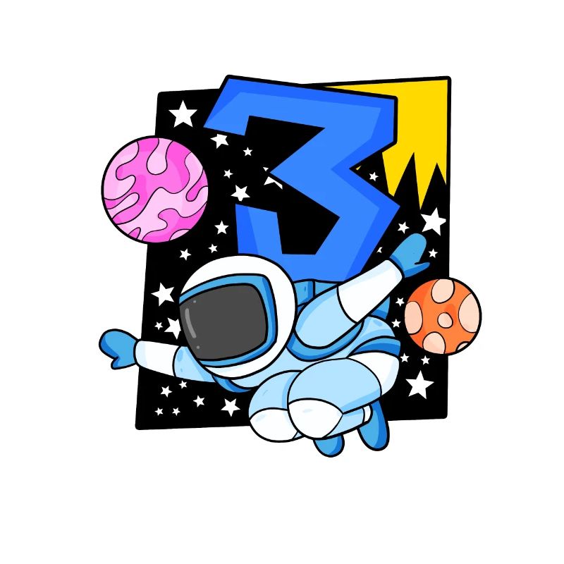 3 ans Jeune astronaute