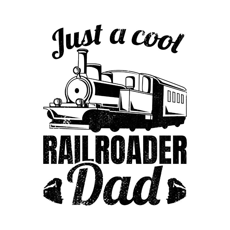 Nur ein cooler Eisenbahn Papa