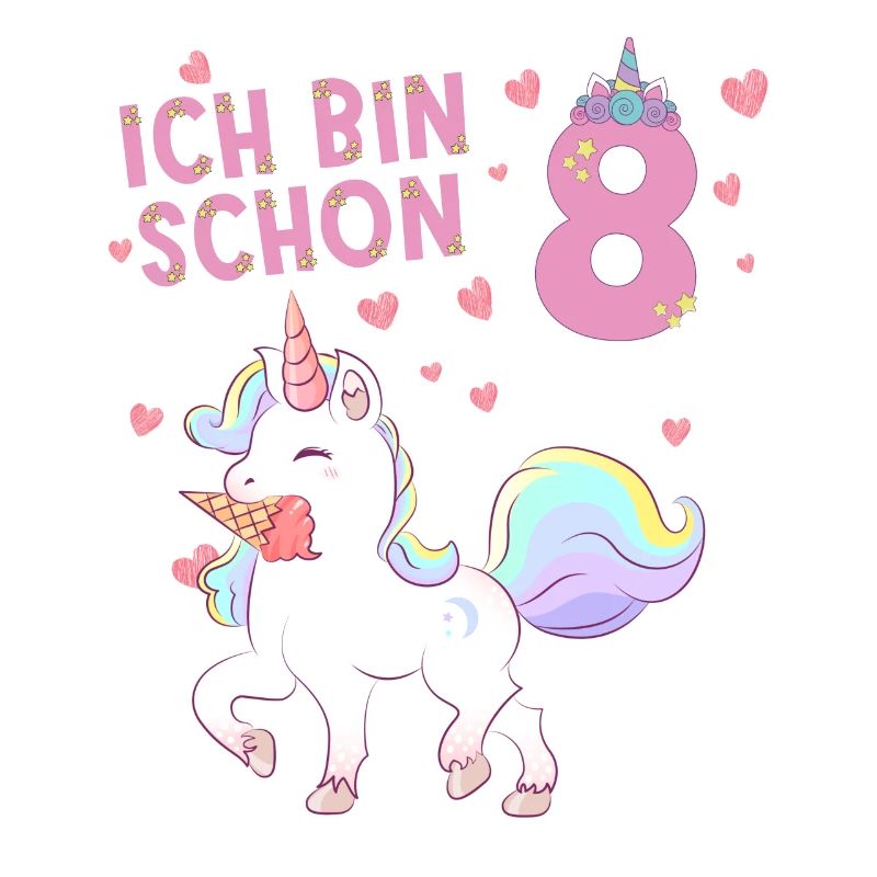 ich bin schon 8 Einhorn