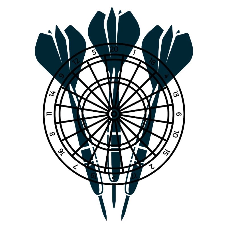 Trois flèches devant la cible