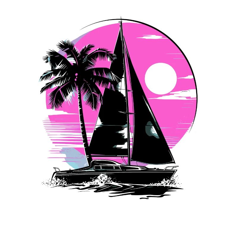 Cartoon Sailing