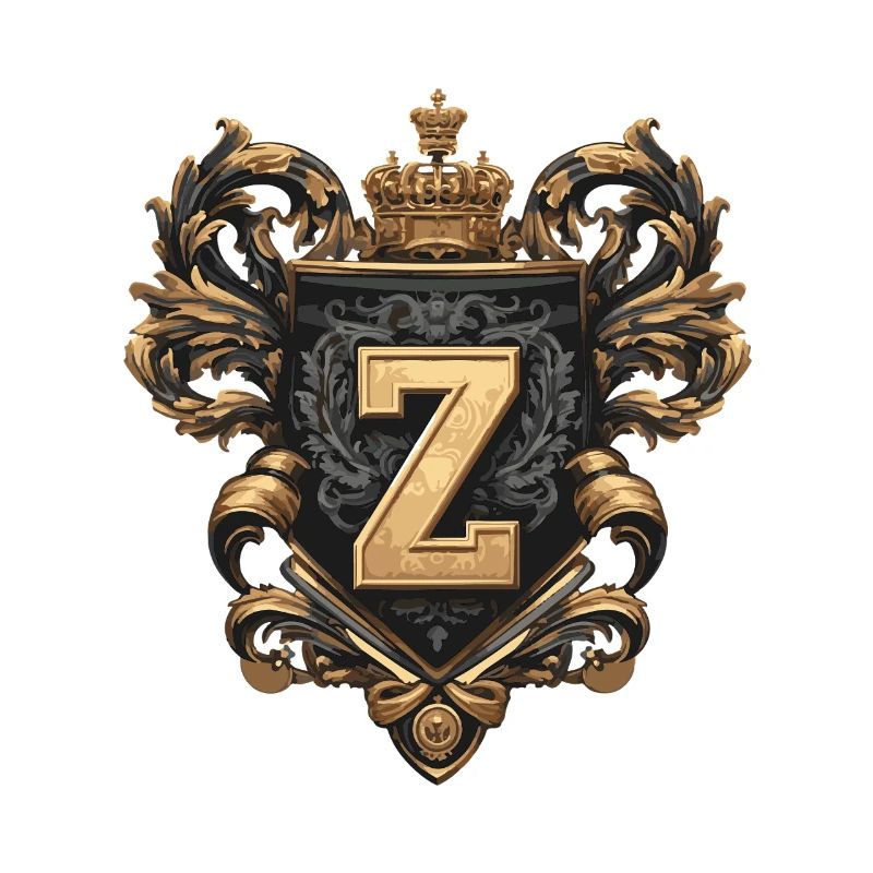Z Letter Name Crown