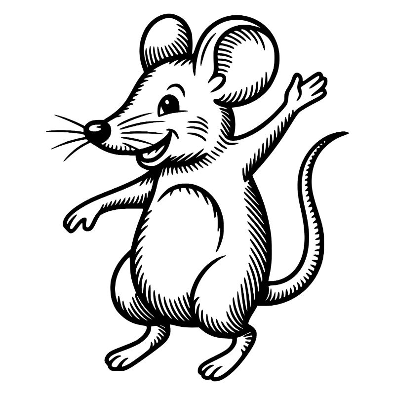Mouse Dancing Jumping Laughing Jumping Waving Celebrating