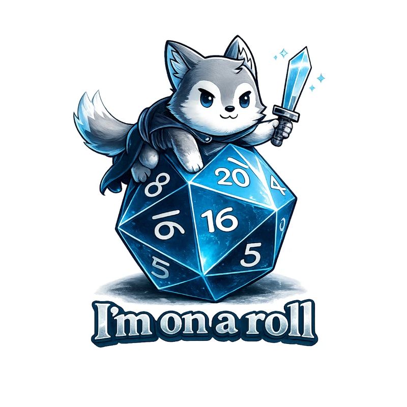 I'm on a Roll – Rollenspiel Würfel Wolf
