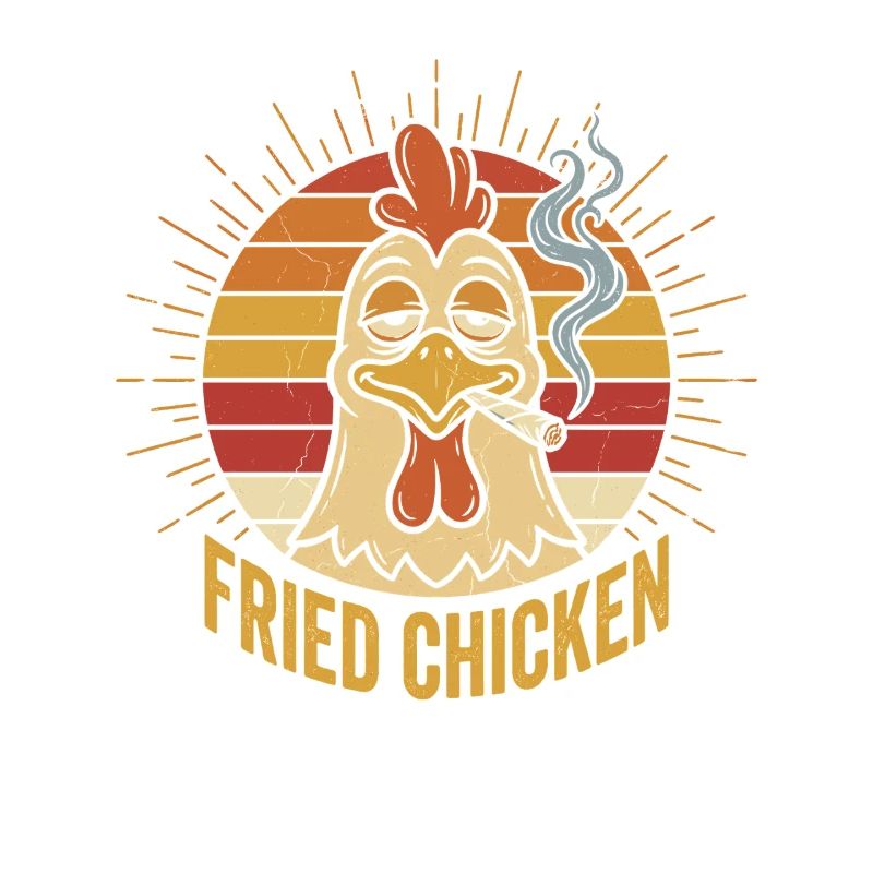 Retro Chicken Fried Chicken Sunset