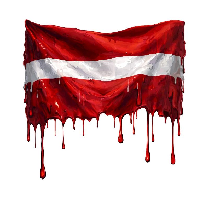 Drapeau letton couleur