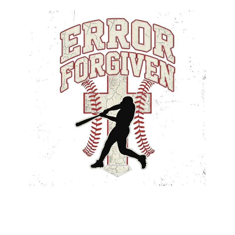 Error Forgiven Christlicher Baseball Glaube Jesus