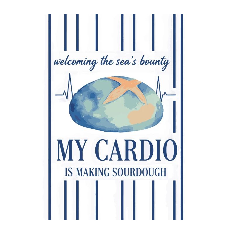 Sauerteig. Mein Cardio-Workout besteht darin, Sauerteigbrot zu backen.
