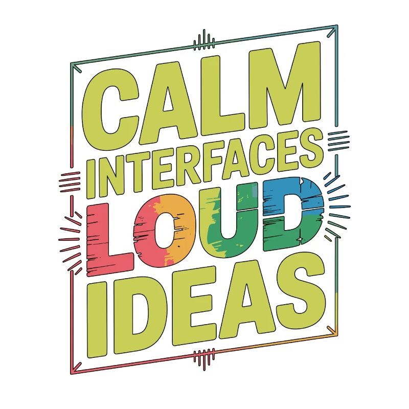 Designer UX/UI Interfaces calmes Concepteur Web bruyant