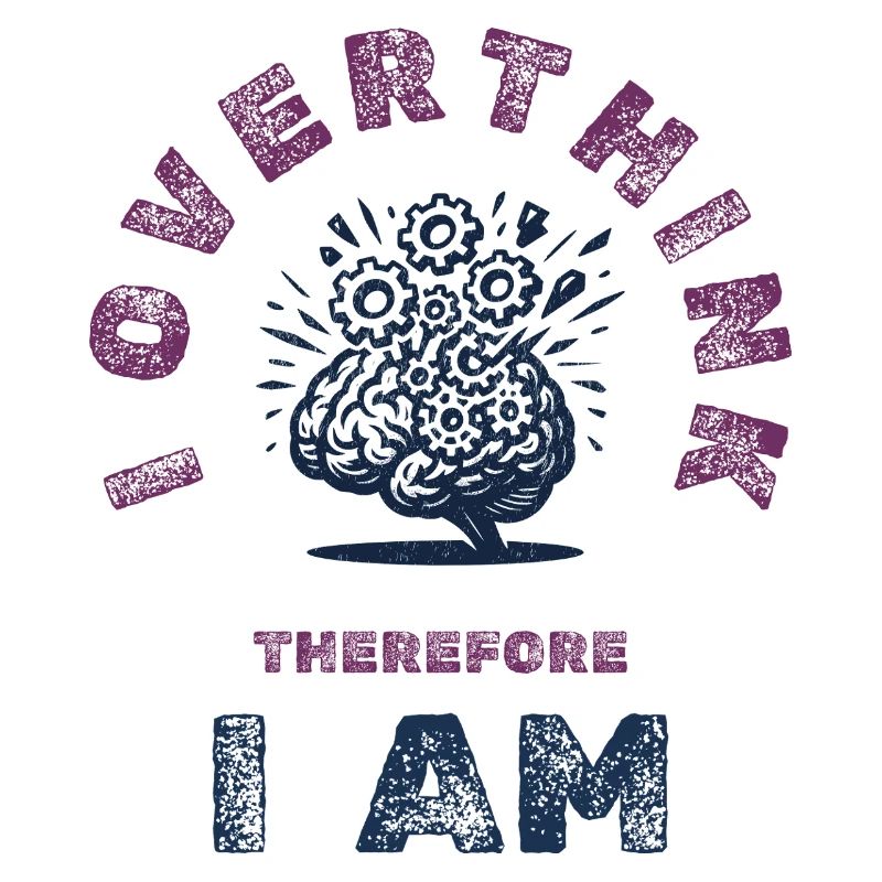 Overthinking Brain Humor Tee