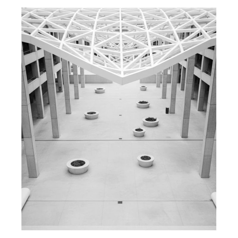 Geometic Atrium Black and White