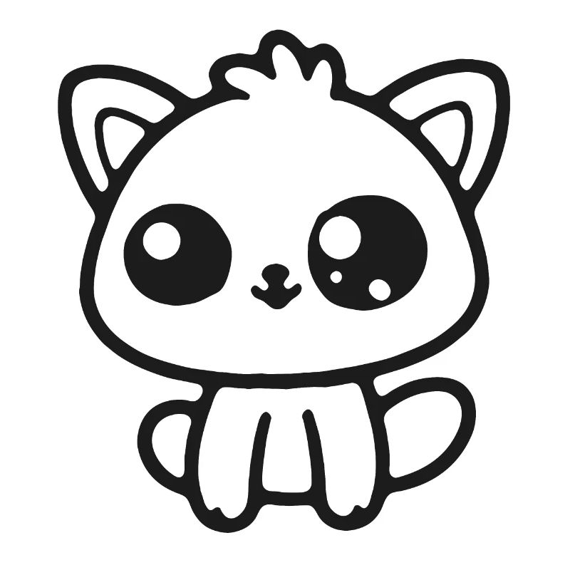 Breloque Silhouette de chat