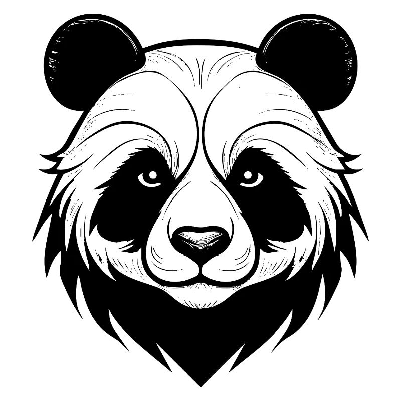 Conception élégante du masque de panda