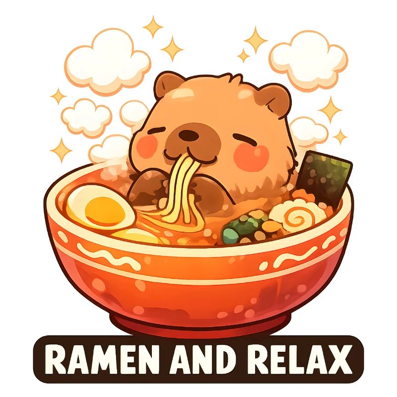 Capybara Ramen and Relax