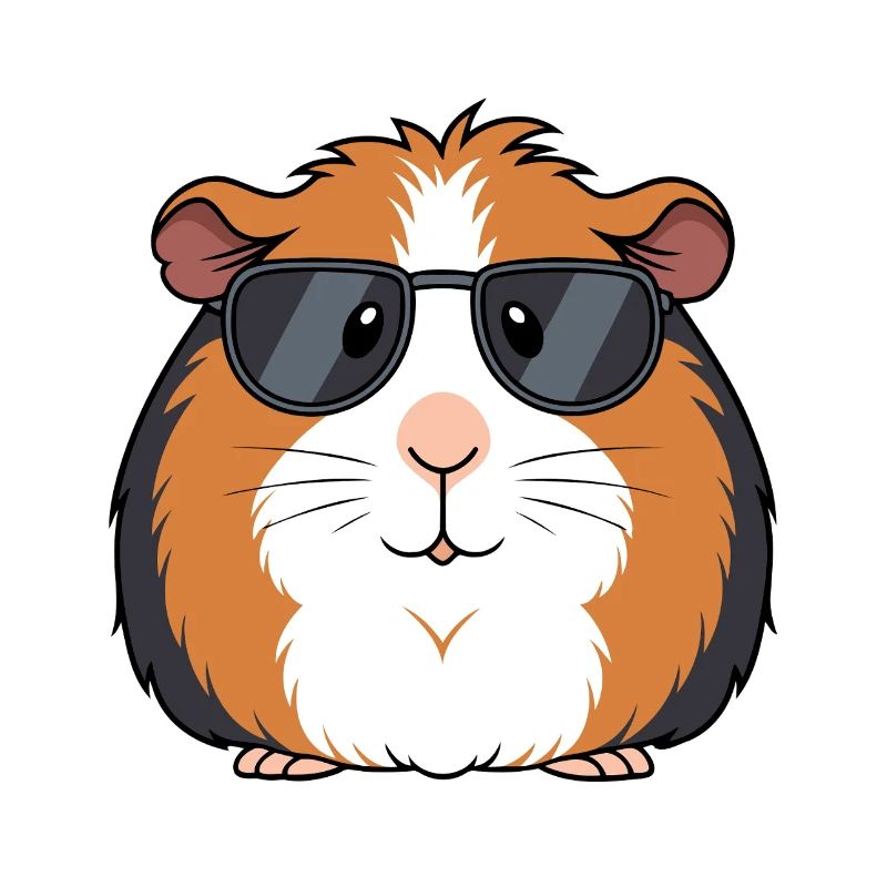 Cochon d'Inde lunettes soleil chic