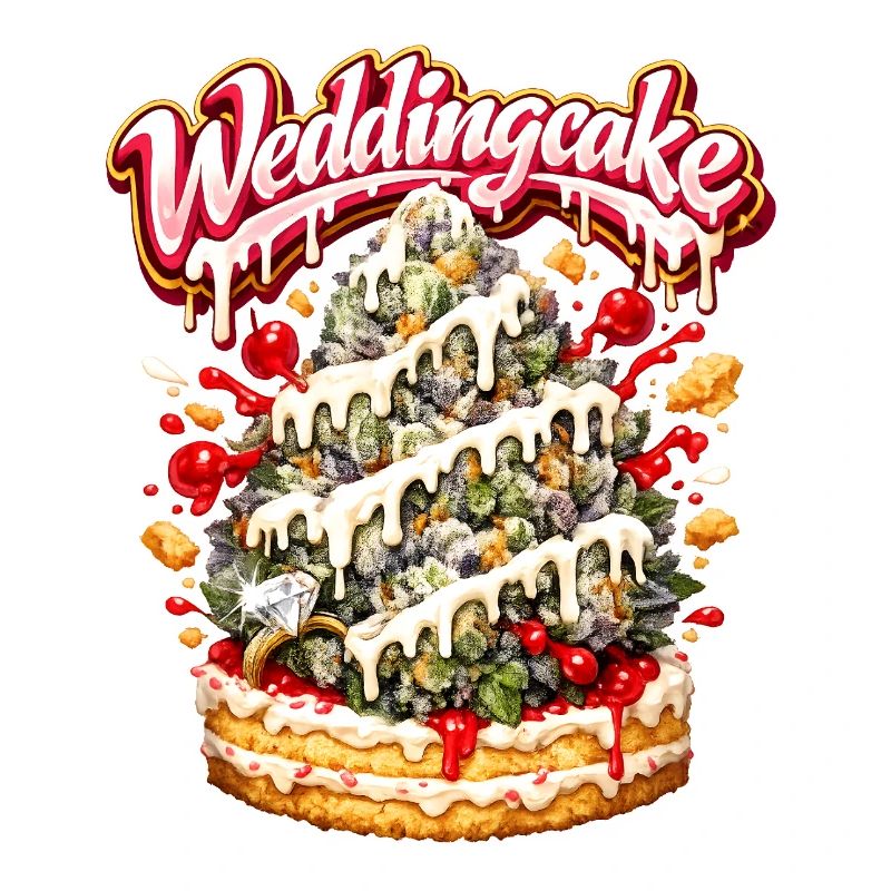 Wedding Cake Graffiti Bud Art Print