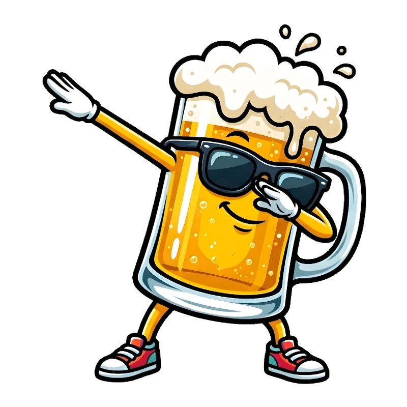 Tamponner la chope de bière