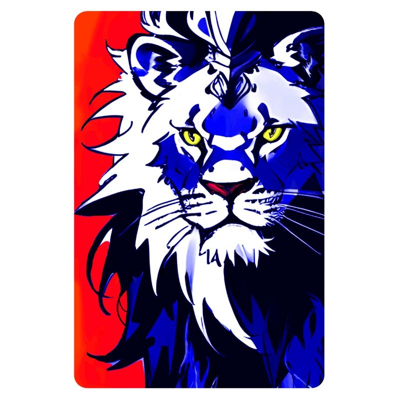 Blauer Löwe (Design1)