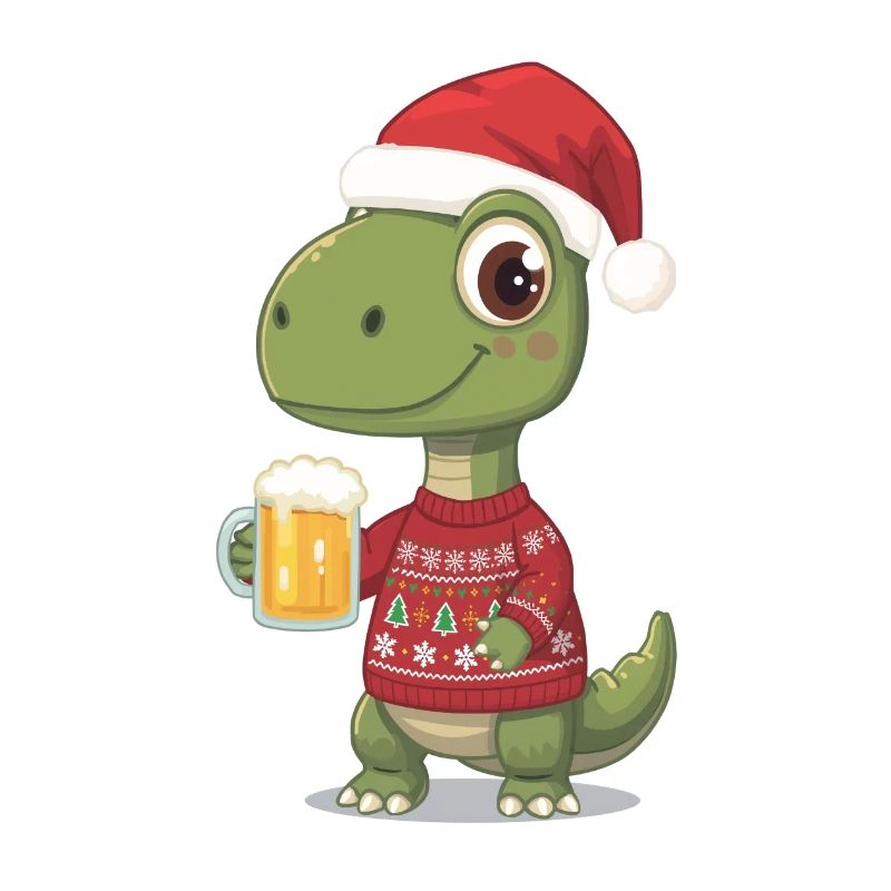 Dino Weihnachts-Festpullover