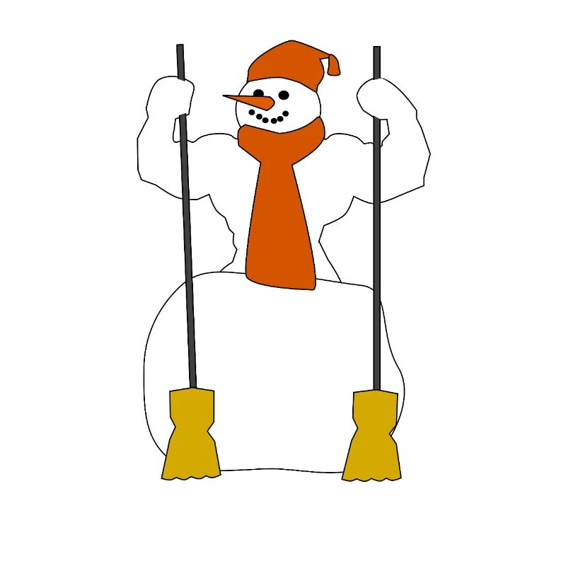 Winter-Schneefigur
