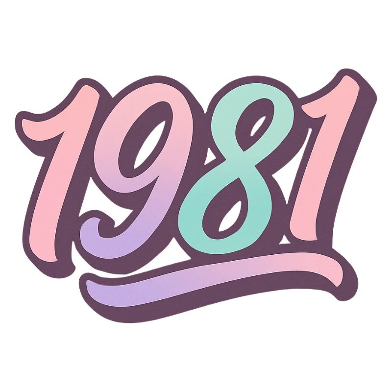 1981 – Édition Pastel Rétro