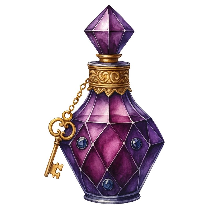 Élixir de Potion Magique Fiole Joyau Potion de Sort