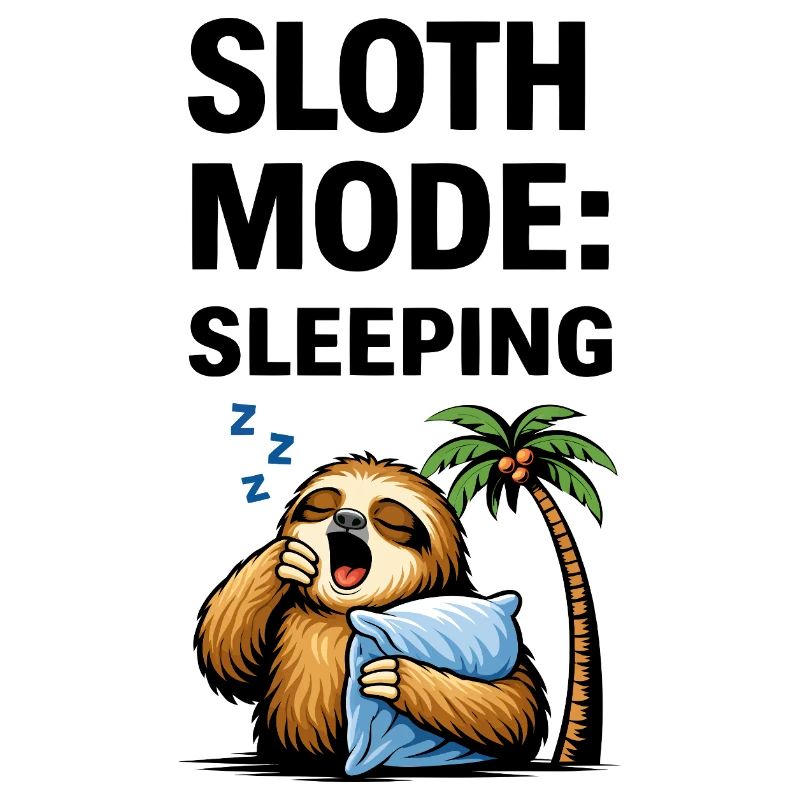 Sleepy Sloth Palm Night