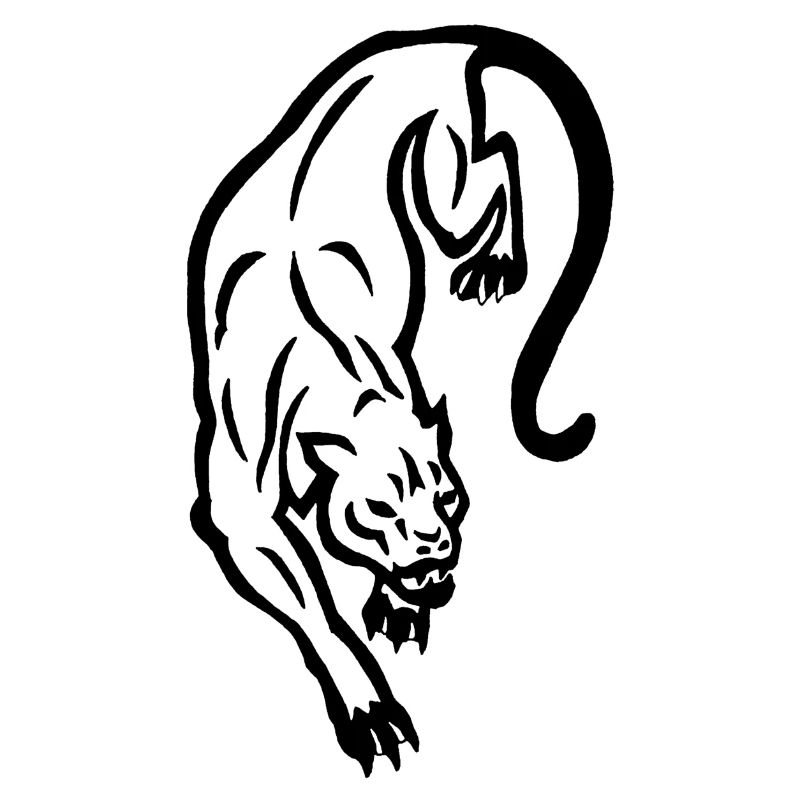 Schwarze Panther-Silhouette