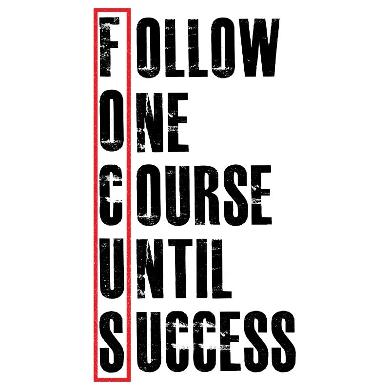 follow one course until