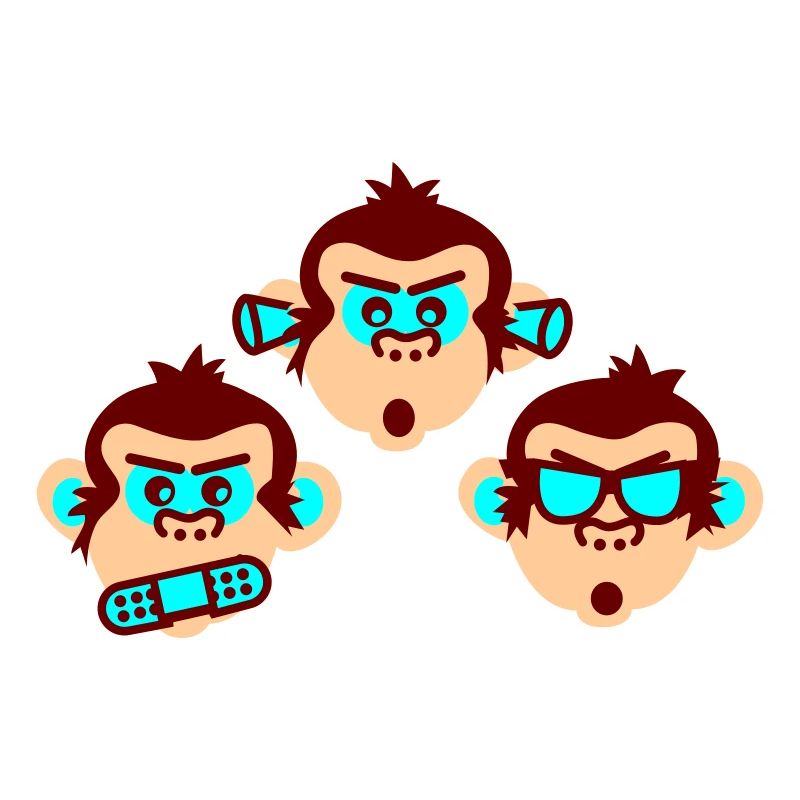 three wise monkeys