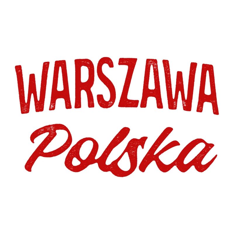 Warszawa Polska Retro Script