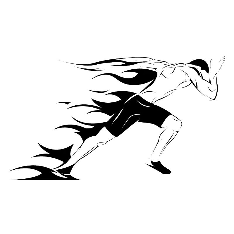 Icône Runner Illustration Sprinter Icône graphique