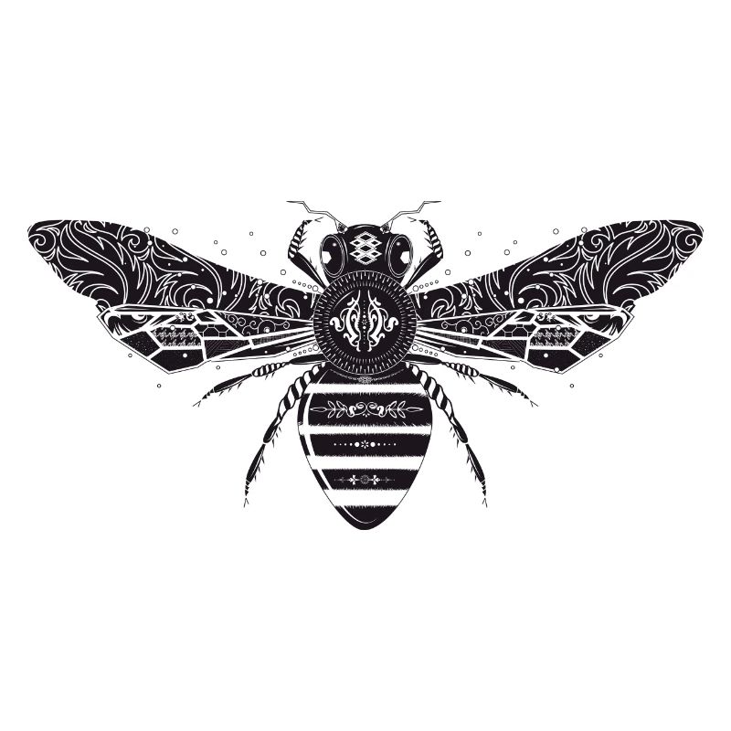 artfully designed bee