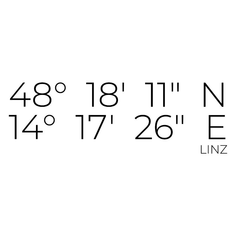 Coordinates Linz, Austria