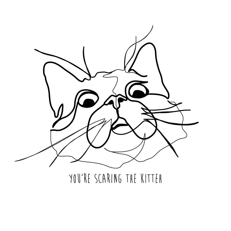 ängstliche Katze Meme