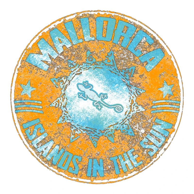 Lézard dans la conception du mandala