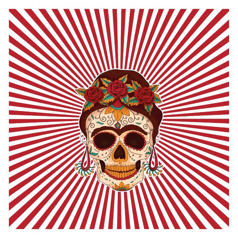 poster design calavera sugar skull skulls chingona