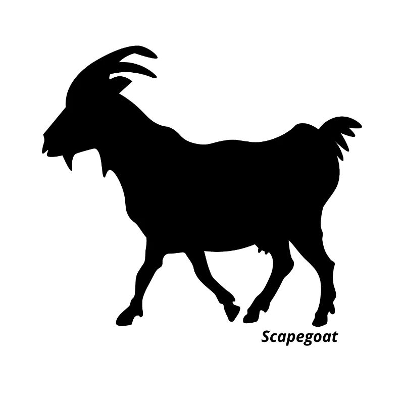 Sündenbock schwarz