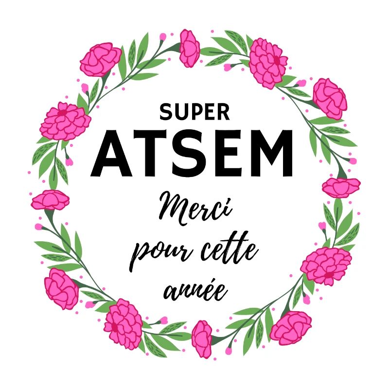 Super Atsem Merci pour cette année fleurs rose