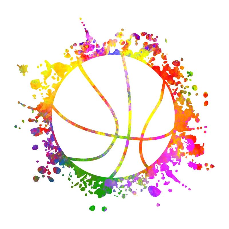 Basketball Farbspritzer Farbklecks