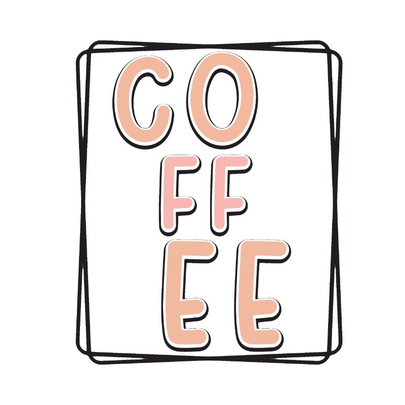 Kaffee Typo Panel