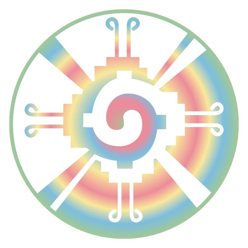 Galactic Butterfly Hunab Ku - aztec symbol