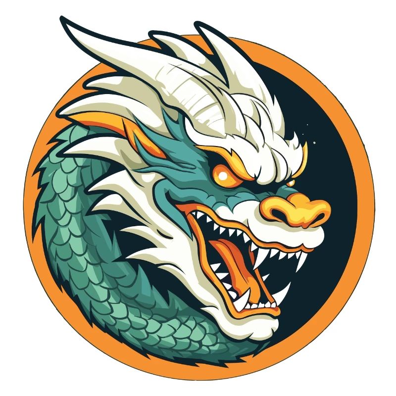 Drachenwappen: Glut-Drachen-Emblem