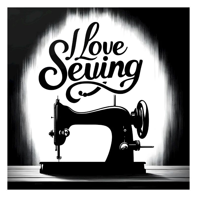Amour de la couture et machine à coudre