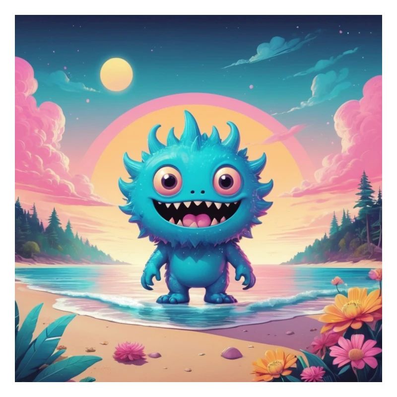 Petit monstre en vacances