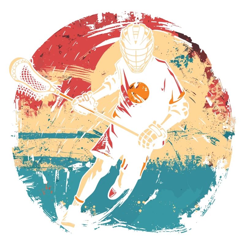 Lacrosse player 80s
