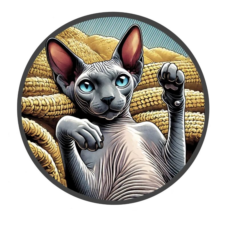 Shpynx chat montrant des pattes