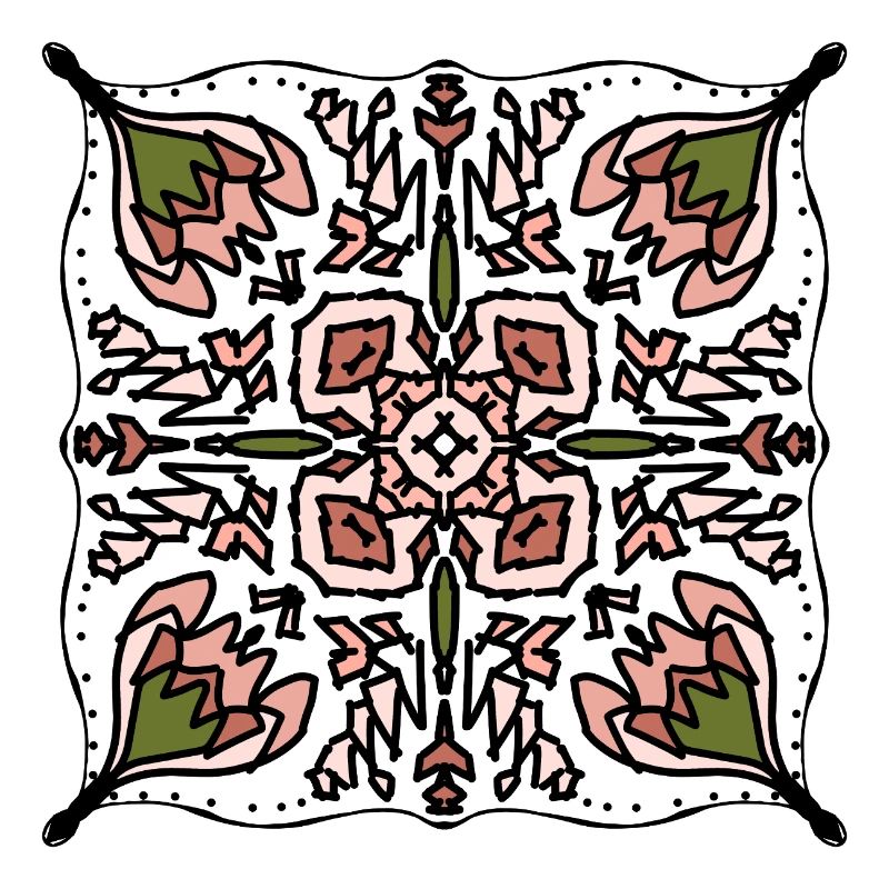 Kaleido Blütenstern Muster